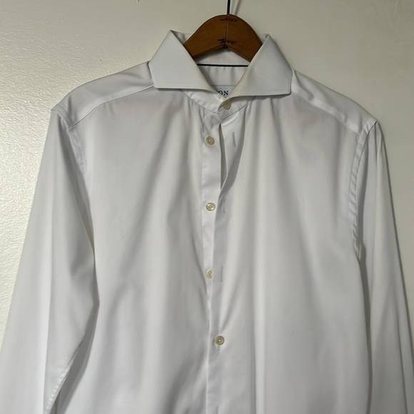 Eton super slim dress shirt in size 15.5 neck - Picture 2 of 9